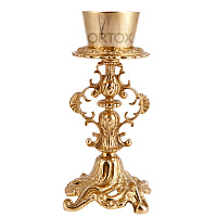 Лампада напрестольная, латунь, 12х21 см