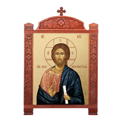 Киот настенный "Суздальский", цвет "кипарис", один модуль фото 2 Киот настенный "Суздальский", цвет "кипарис", один модуль фото 2