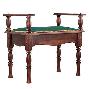 Седалище "Коломенское" темное, 70х40х64 см (зеленая ткань)