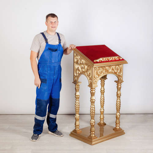 Аналой центральный "Тверской", цвет "золото", высота 136 фото 7