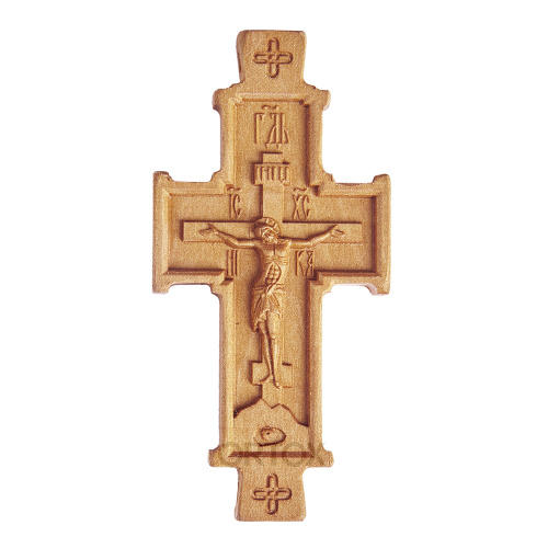 Крест параманный деревянный резной, 3,7х8 см