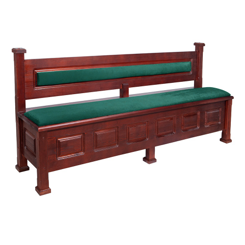 Скамья-сундук ʺМакарьевскаяʺ тёмная, 200х45х90 см фото 2