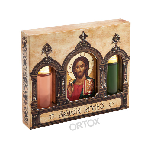 Набор ароматов с иконой Спасителя, в индивидуальной подарочной упаковке, 2 шт. по 10 мл фото 3