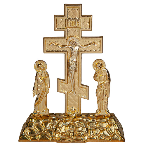 Крест-голгофа на жертвенник с предстоящими, 21,5х8х27,5 см фото 2