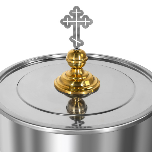 Водосвятный бак на 72 л, высота 71 см фото 3