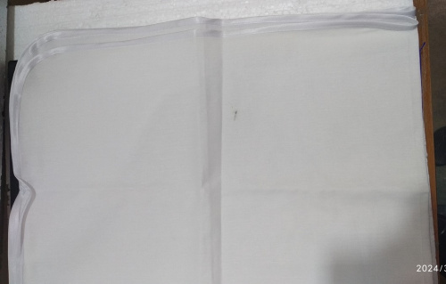 Крестильный набор из трех предметов: пеленка, распашонка, чепчик, размер 56-62 см, ситец, У-1116 фото 3
