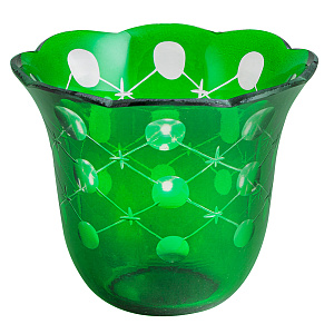 Стаканчик для лампады №10, 10,3х8,4 см (зеленый)
