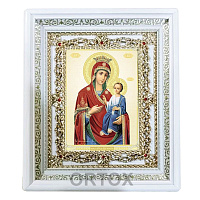 Икона Божией Матери "Иверская", 24х28 см, багетная рамка, У-0168