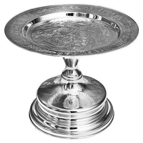 Евхаристический набор из 7 предметов из ювелирного сплава, мельхиор, серебрение фото 3