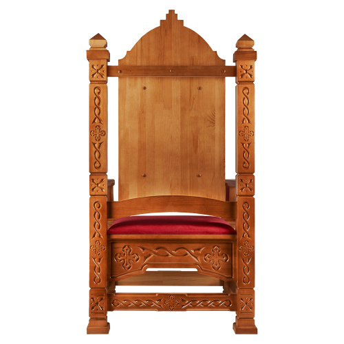Архиерейский трон "Вятский", цвет "кипарис", 78х72х150 см фото 4