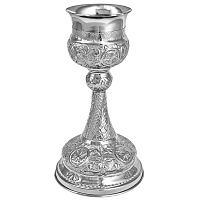 Потир № 19 на 0,5 л, латунь, нержавеющая сталь, никелирование, 17х32 см