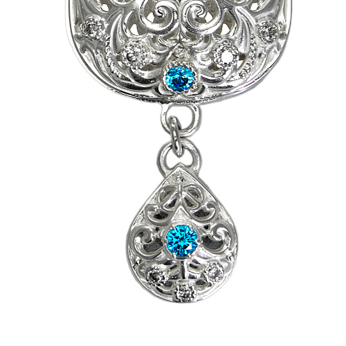 Крест наперсный из ювелирного сплава в серебрении с цепью, фианиты фото 5 Крест наперсный из ювелирного сплава в серебрении с цепью, фианиты фото 5