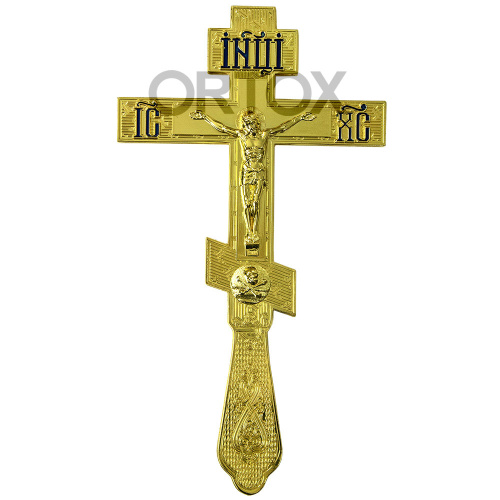 Крест напрестольный латунный, 14х26 см, У-0049