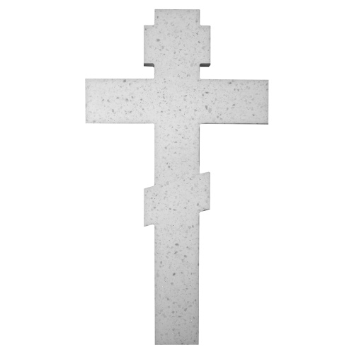 Крест требный белый каменный, 17х31,5 см фото 3
