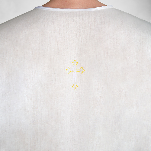 Рубашка для крещения мужская белая фото 3