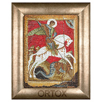 Набор для вышивания крестом "Икона великомученика Георгия Победоносца", 22х34 см