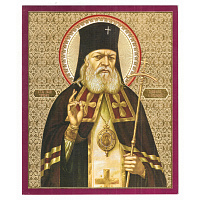 Икона святителя Луки Крымского, 15х18 см, бумага, УФ-лак