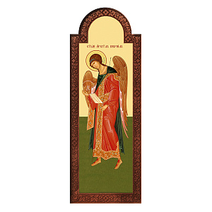 Диаконская дверь для "Суздальского" иконостаса, цвет "кипарис" (Южная (правая), сосна, 70х4,6х198 см)