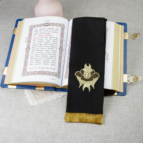 Закладка для Евангелия с вышитым херувимом, 150х13 см фото 24