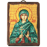 Икона мученицы Аллы Готфской, под старину, 6,5х9 см