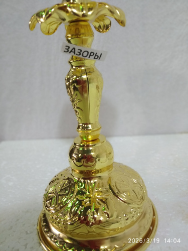 Лампада напрестольная, цинковый сплав, 12х27 см, У 55-0428 фото 3 Лампада напрестольная, цинковый сплав, 12х27 см, У 55-0428 фото 3