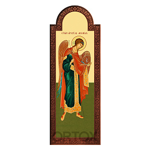 Диаконская дверь к "Суздальскому" иконостасу, цвет "кипарис", 198х76х8 см (Южная (правая), сосна)