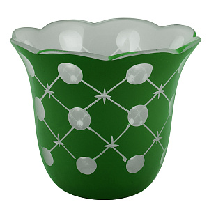 Стаканчик для лампады №6, 10х8,4 см (зеленый)