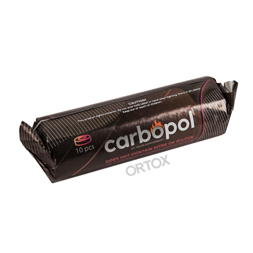 Уголь быстроразжигаемый "Carbopol", 100 таблеток, Ø 40 мм фото 3