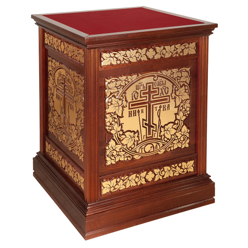 Облачение на престол "Суздальское", цвет "кипарис" с золотом (поталь)