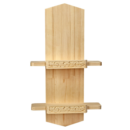 Полка для икон "Суздальская" прямая, цвет "натуральное дерево", 2 яруса фото 3