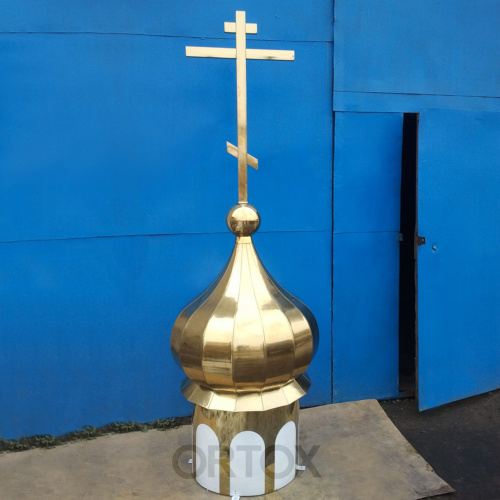 Купол церковный круглый, с рядовым покрытием "гладь" фото 7