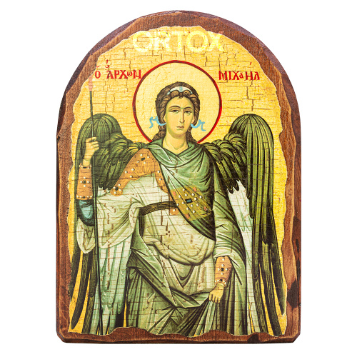 Икона Архангела Михаила, 17х23 см, под старину