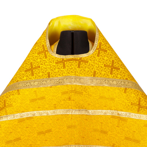 Иерейское облачение, парча "Афон", желтое с золотом фото 3 Иерейское облачение, парча "Афон", желтое с золотом фото 3