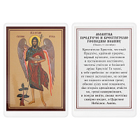 Икона Иоанна Пророка, Предтечи и Крестителя Господня, 6х8 см, ламинированная