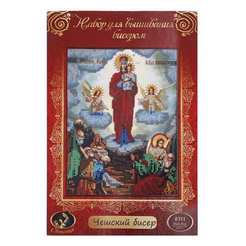 Набор для вышивания бисером "Икона Божией Матери "Всех скорбящих радость", 19х24 см