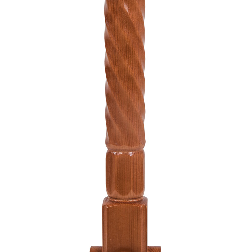 Аналой выносной "Суздальский", цвет "кипарис", с подсвечниками, полкой и крючком для кадила, 60х60х130 см фото 6