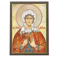 Икона мученицы Дарии Римской, МДФ, 6х9 см
