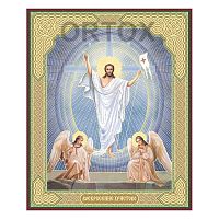 Икона Воскресения Христова, МДФ №2, 10х12 см
