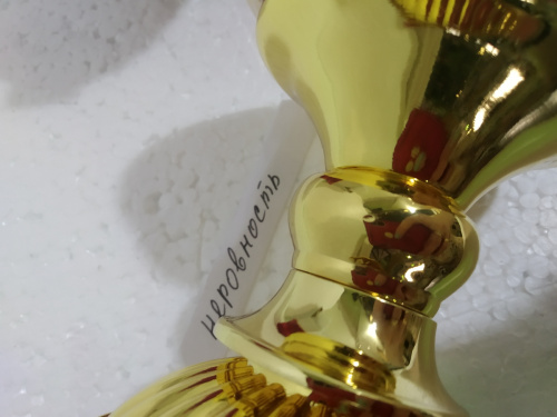 Лампада настольная, цинковый сплав, 9х14 см, №2, У 55-0451 фото 3