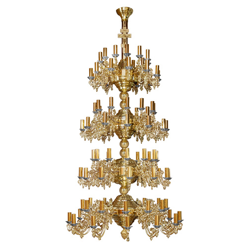 Паникадило "Фаворское" на 96 свечей, диаметр 107 см, высота 213 см фото 5