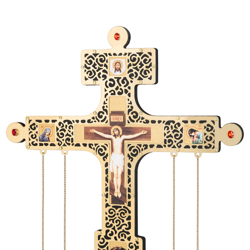 Запрестольные крест и икона, комплект, высота 65 см фото 6