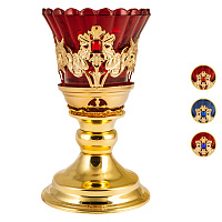 Лампада настольная, цинковый сплав, 9х14 см