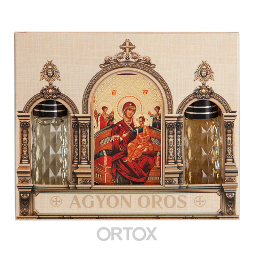 Набор ароматов с иконой Божией Матери "Всецарица", в индивидуальной подарочной упаковке, 2 шт. по 10 мл фото 2