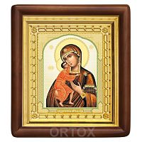 Икона Божией Матери "Феодоровская", 18х20 см, деревянный киот, У-0087