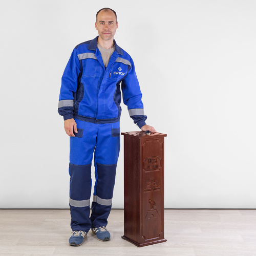 Ящик для пожертвований "Макарьевский" темный, 25х25х80 см фото 9