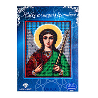 Алмазная мозаика "Икона Ангела Хранителя", 15х20 см