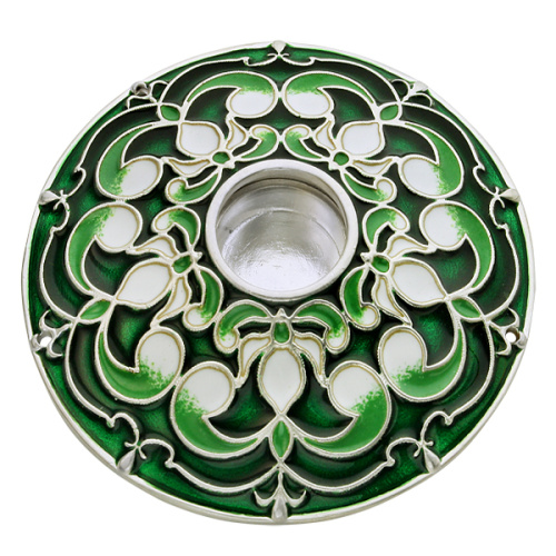 Мощевик накладной серебряный с эмалью, 75/20 мм фото 3 Мощевик накладной серебряный с эмалью, 75/20 мм фото 3