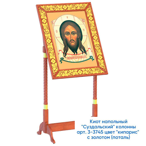 Киот напольный "Суздальский", цвет "кипарис", колонны фото 13