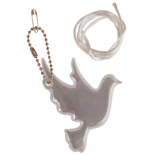 Брелок светоотражающий (фликер) "Голубь" фото 2