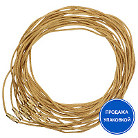 Гайтан шелковый золотой (замок закрутка), 60 см (упаковка 100 шт.)